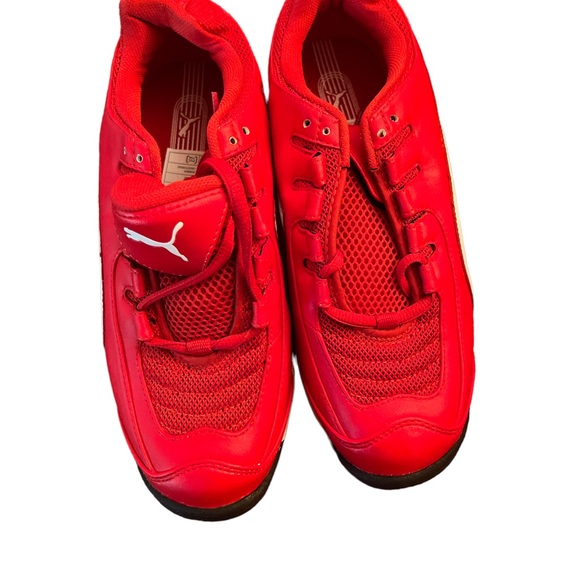 Red and white puma sneakers size 8 never worn before in good condition - Picture 4 of 6